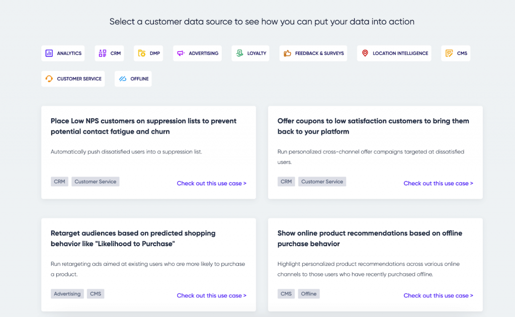 Insider One Actionable CDP explorer tool