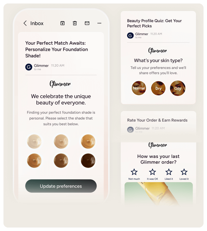 Capture dados zero e first-party com experiências interativas