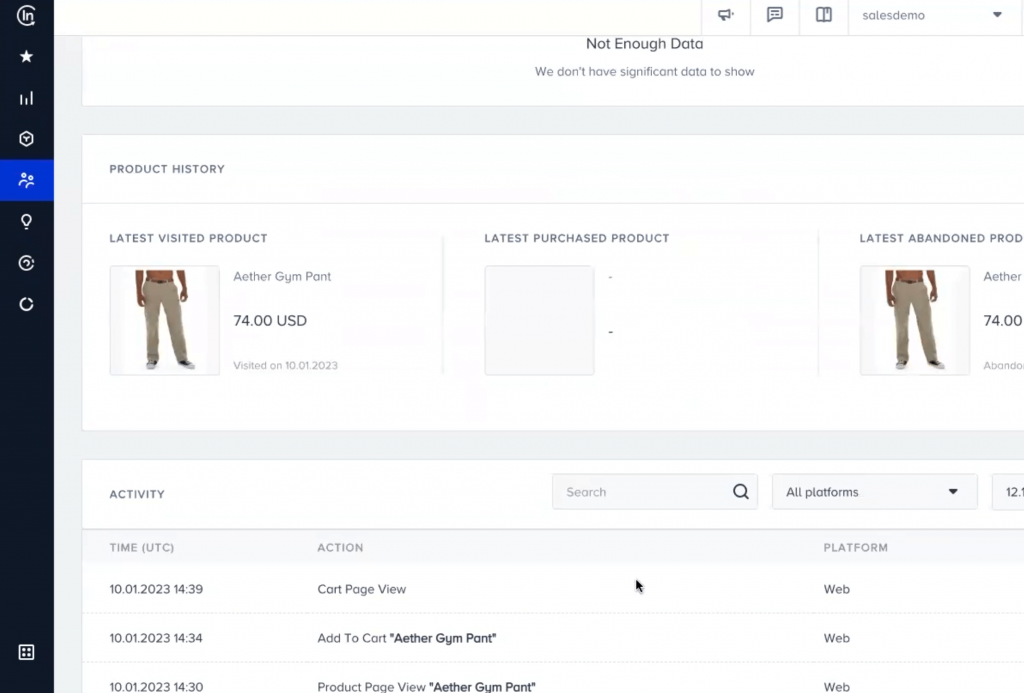 Perfil Unificado de Cliente An&oacute;nimo de Insider One
