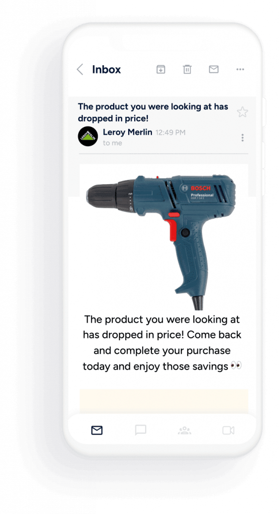 Leroy Merlin used Insider One to pinpoint areas where customers were likely to leave the site and engage them with relevant messaging