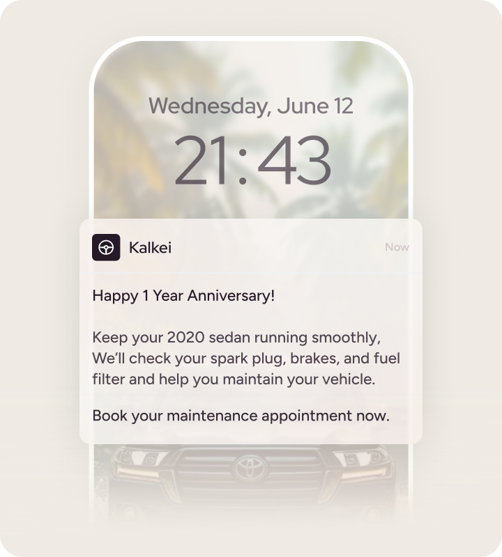 Cross-sell & upsell with personalized SMS messages