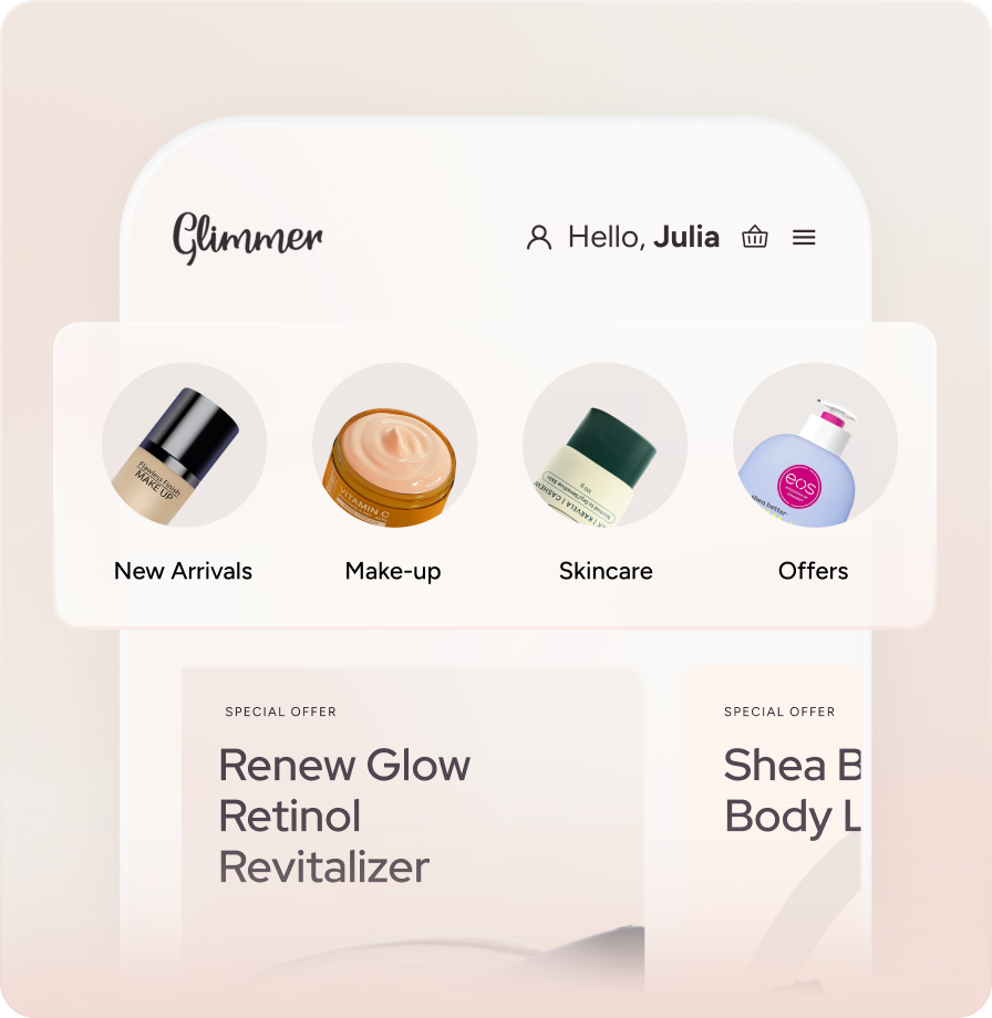 <p>Shoppable stories</p>