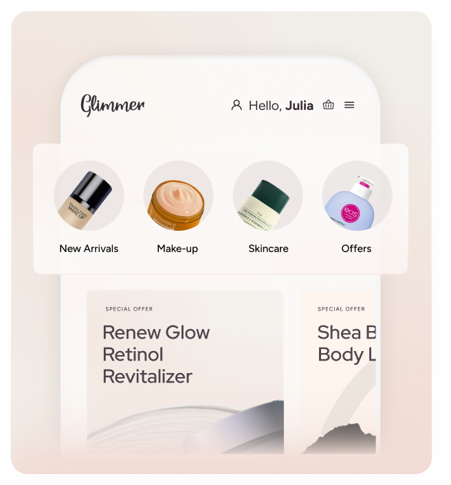 <p>Shoppable stories</p>