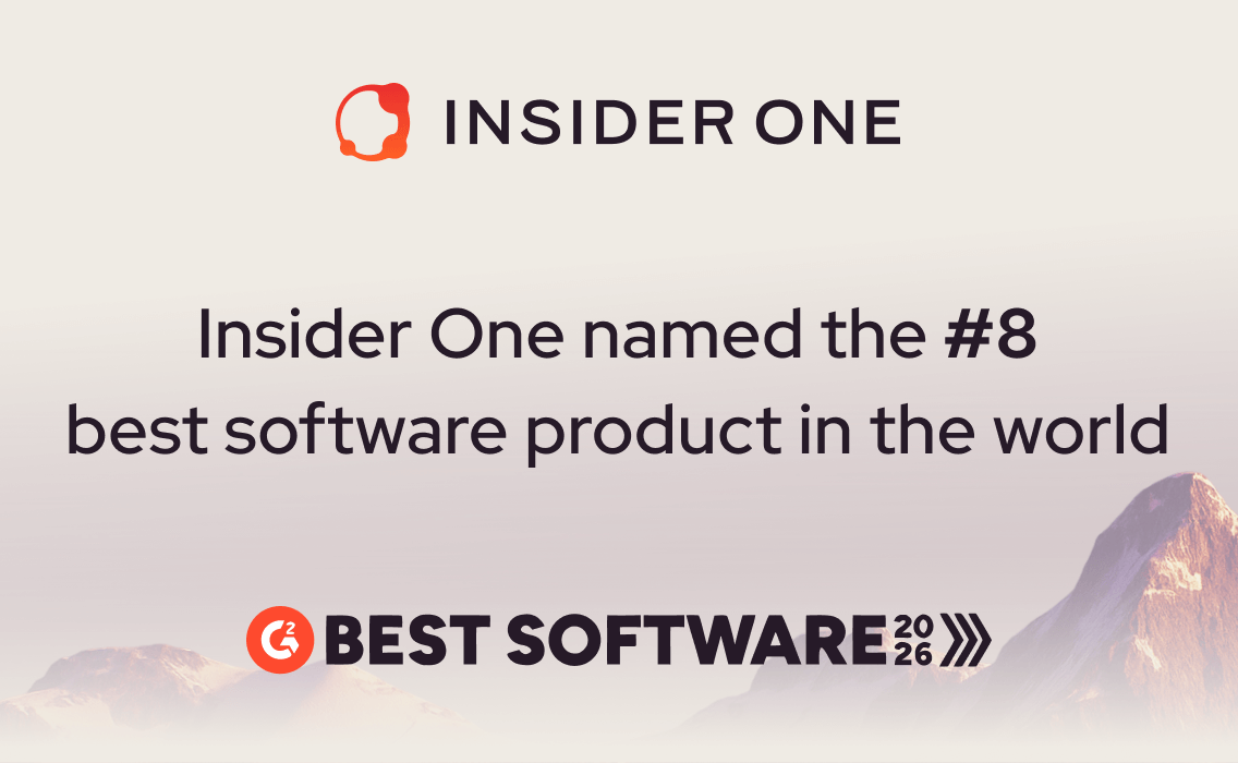 Insider One nommé 8e meilleur produit logiciel au monde dans le cadre des G2 Best Software Awards 2026