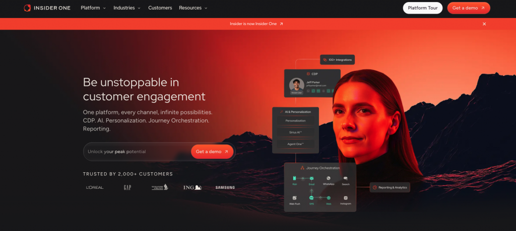 Insider One homepage