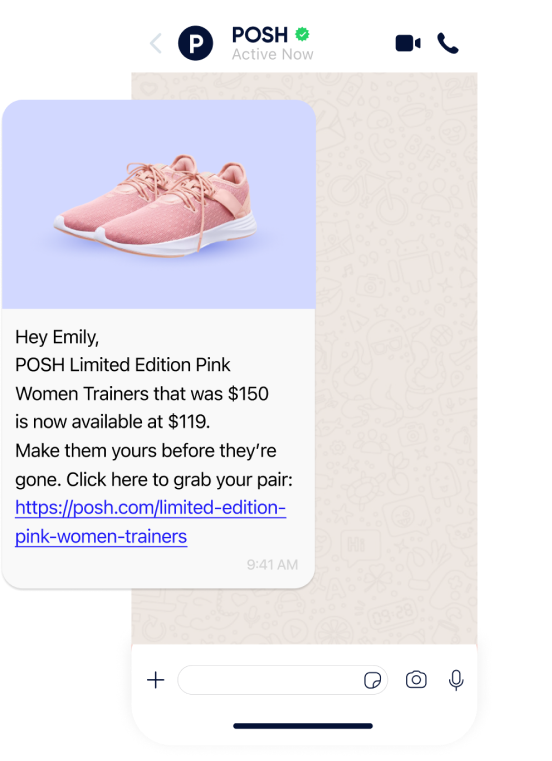 Insider One WhatsApp price drop alert